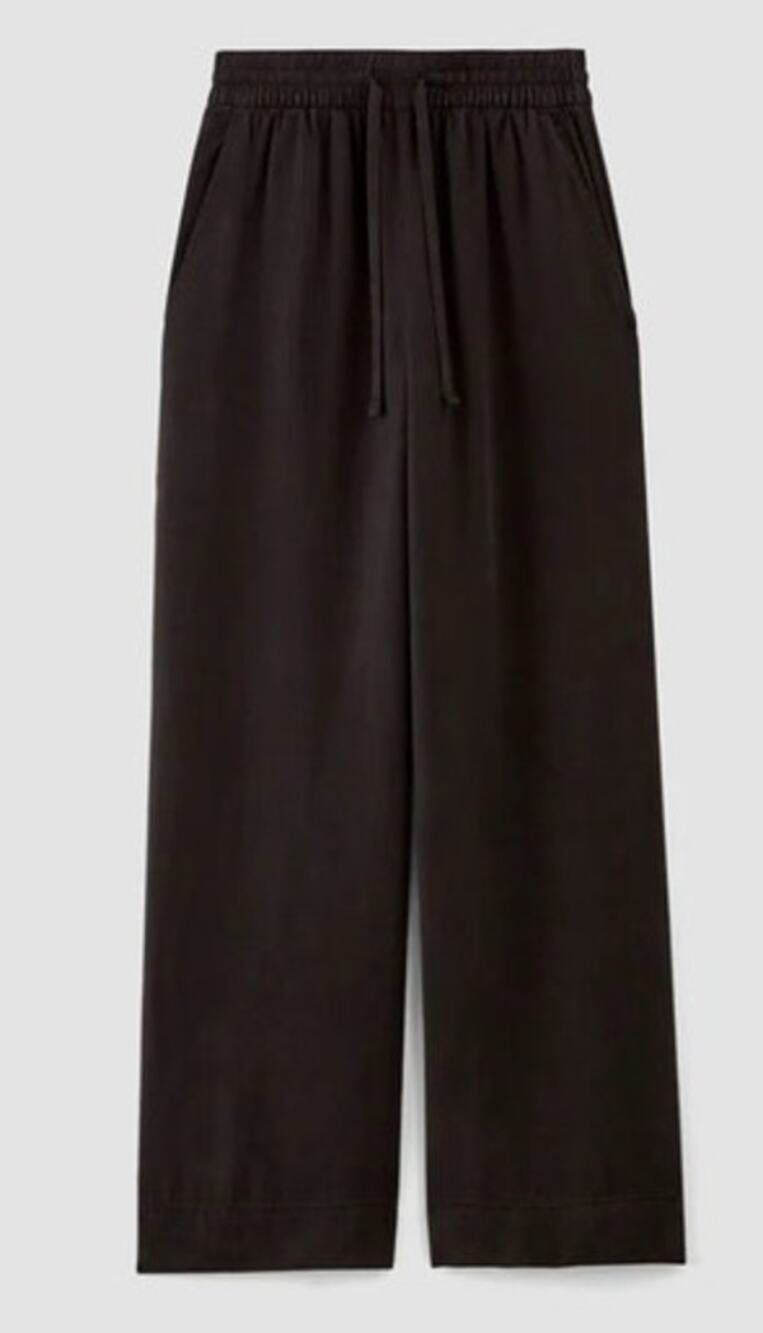 Womens Everlane Black Wide Leg Pant in Butterlite Size Large